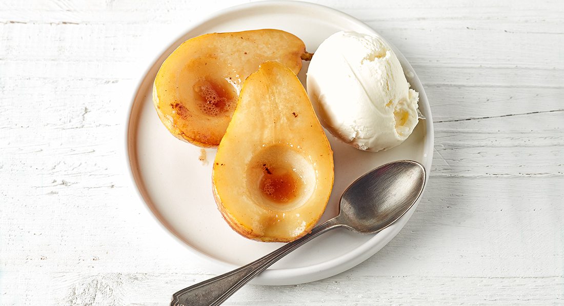 Recipe | Chai-Poached Pears with Whipped Mascarpone