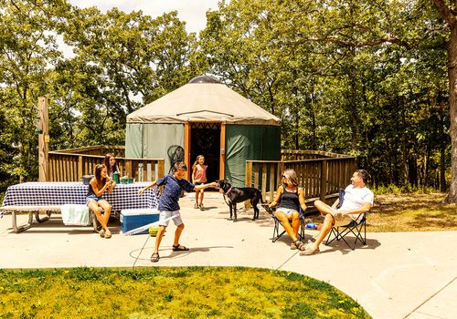 Family at Pomme de Terre State Park in southwest Missouri