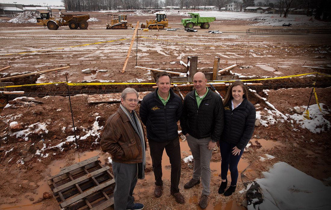 Tim O'Reilly at the BigShots Golf building site