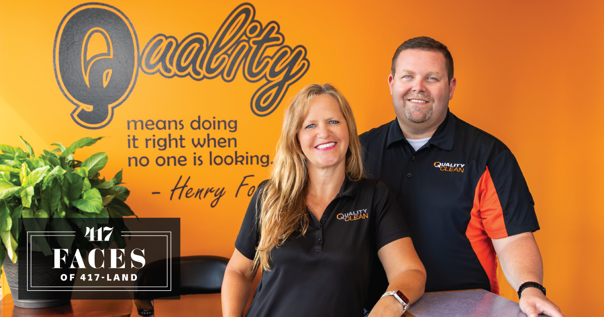 Cindy and Burnis Gibson of Quality Clean.