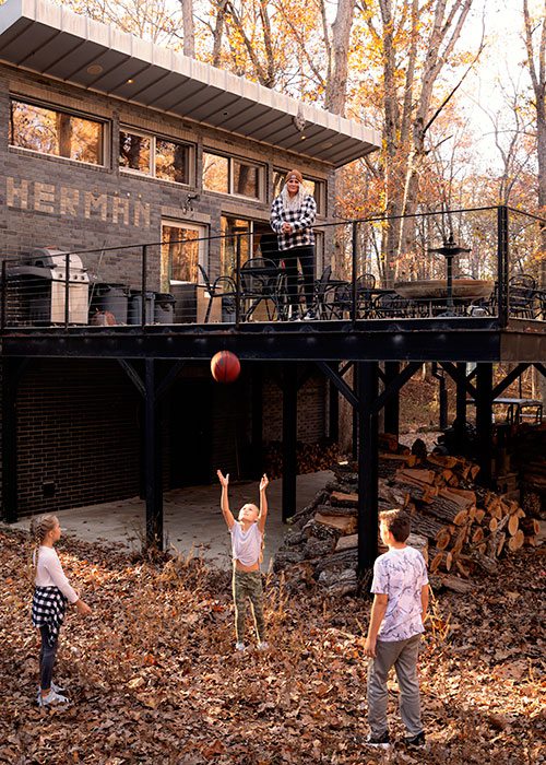 Kids playing outside