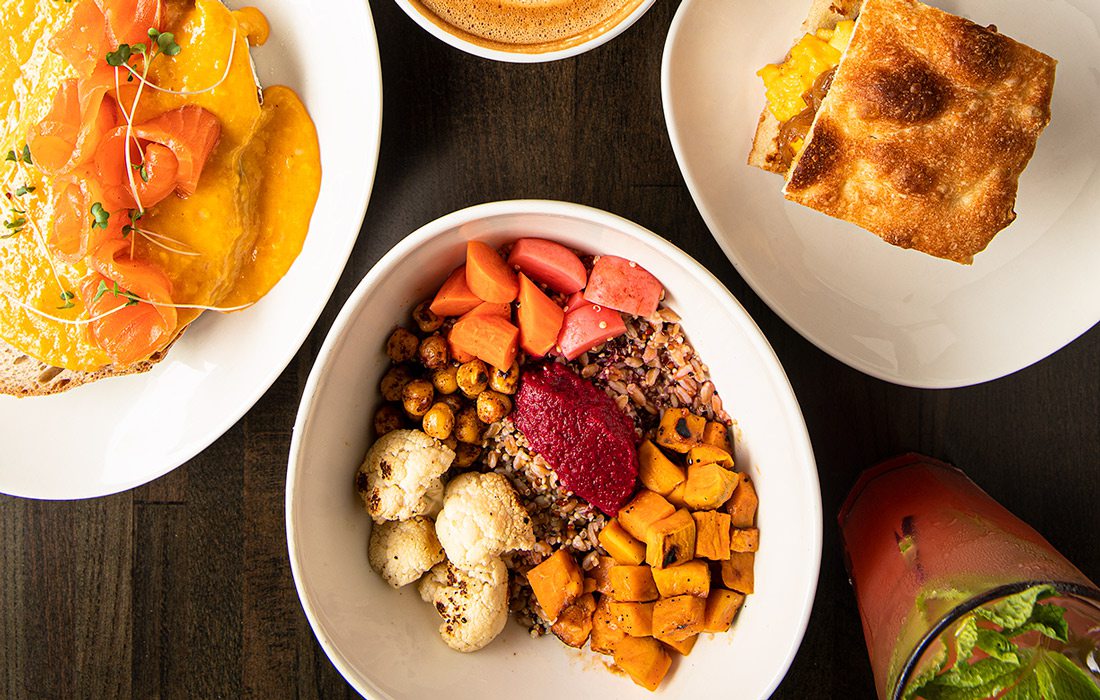 Breakfast dishes at RISE