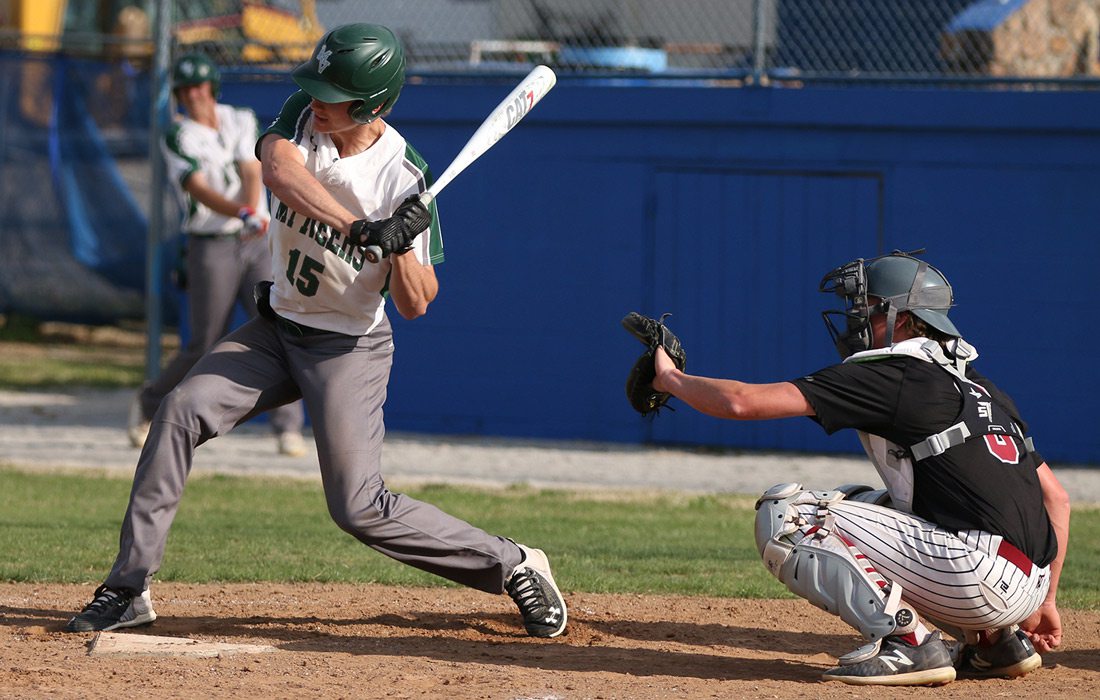 Rafe Darter playing baseball