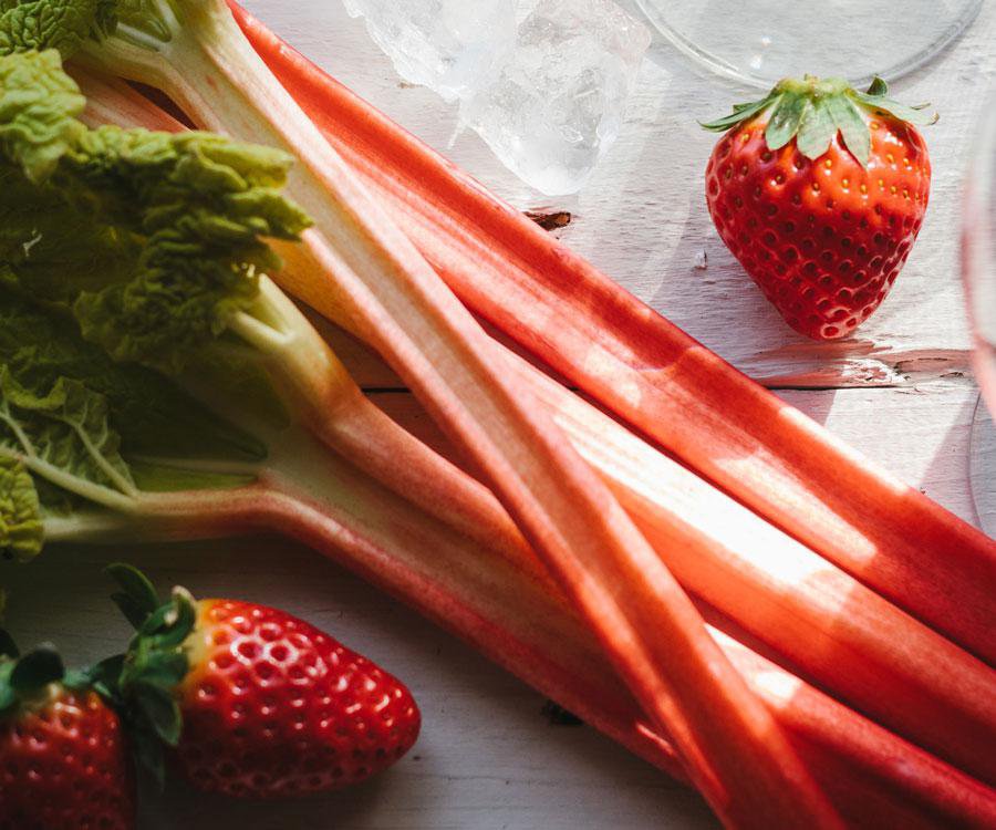 Strawberries and rhubarb are the perfect pair for springtime drinks, jams and desserts.