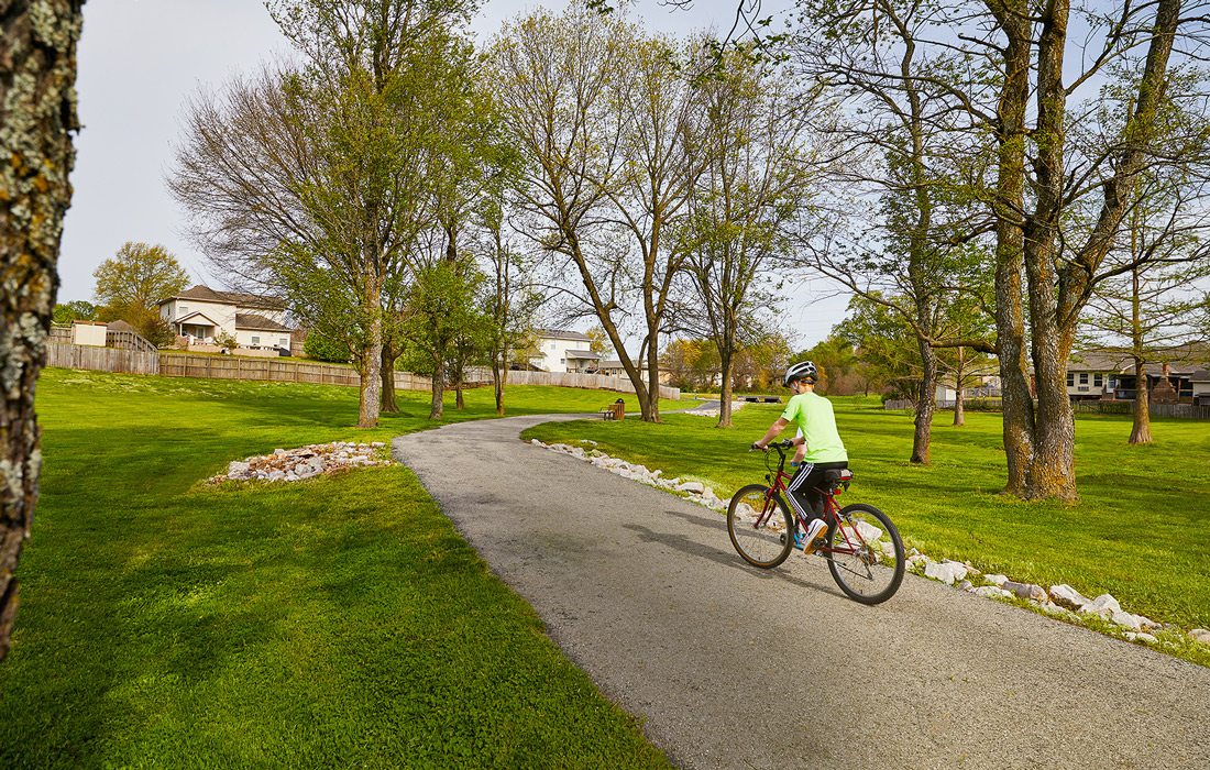 Cycling trail in Republic MO