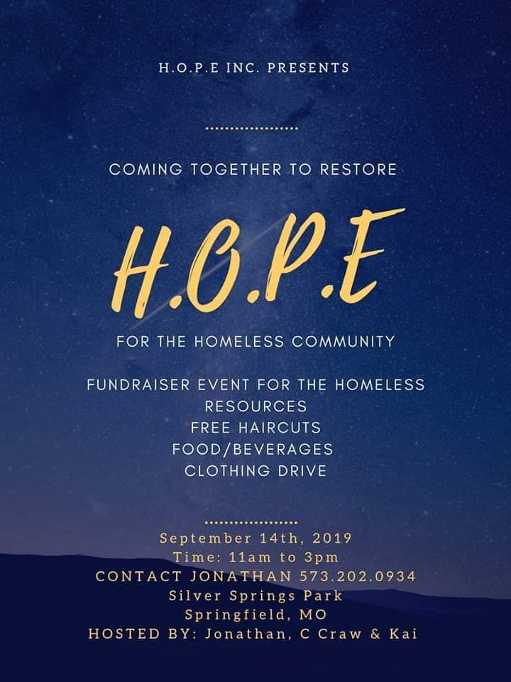 Homeless community outreach in Springfield, MO