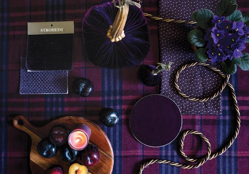 Purple-colored household objects