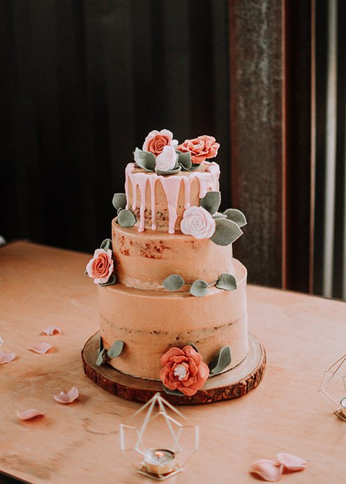 Ryan Kopas & Shai Voelker's wedding cake