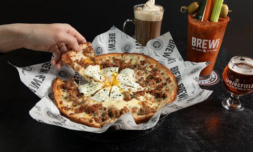 Pizza from Springfield Brewing Company