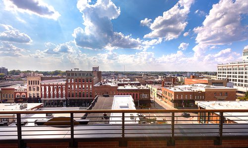 View of Springfield, MO from Vantage rooftop.