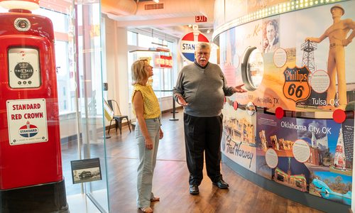 Samantha Brown TV host at History Museum on the Square in Springfield MO