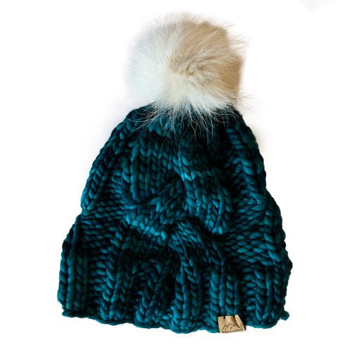 Meraille Designs hand-knitted hat at Wood & Twig