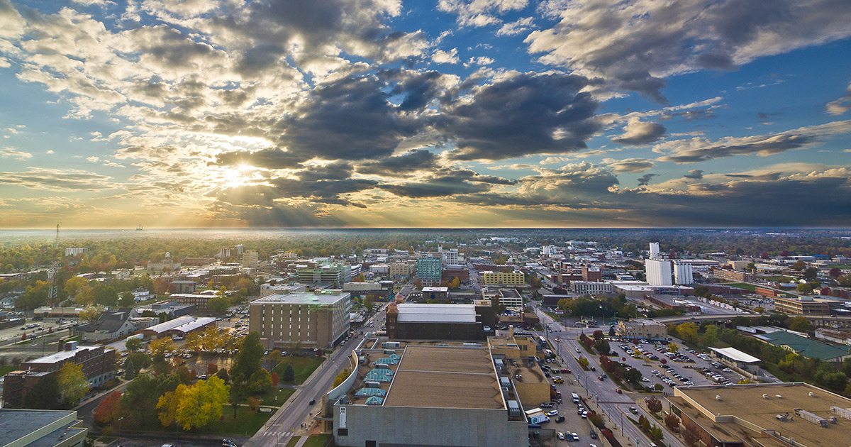 Skyline of the city of Springfield, MO