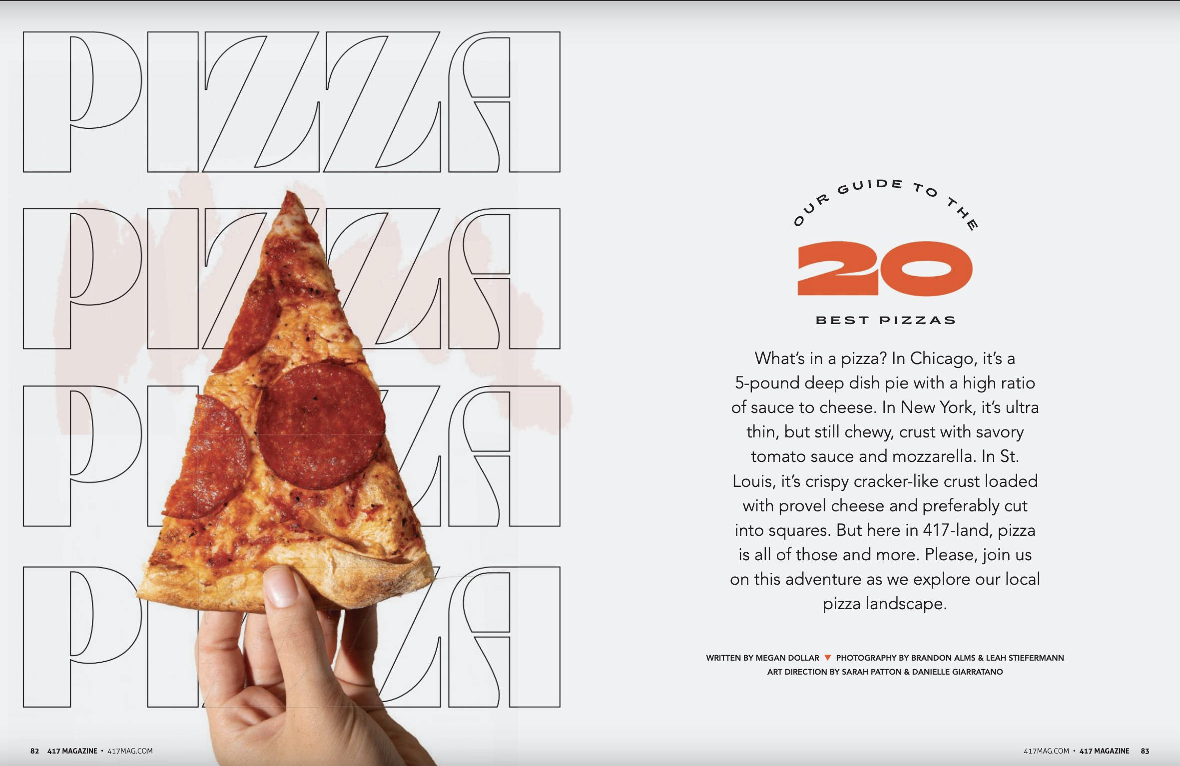 417 Magazine Best Pizza spread
