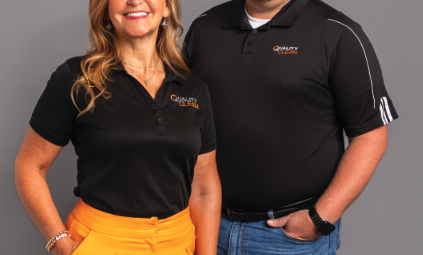 Cindy & Burnis Gibson, owners of Quality Clean Janitorial Services