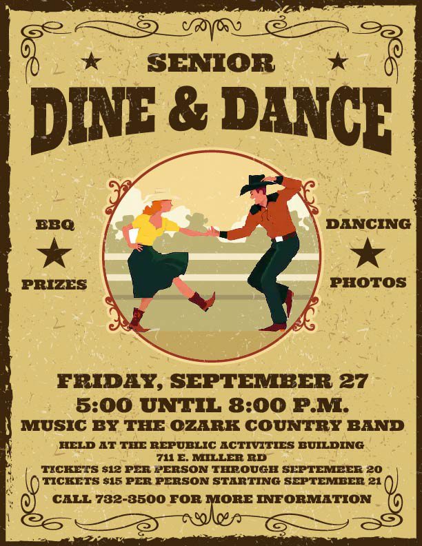 Senior dine and dance in Republic, MO