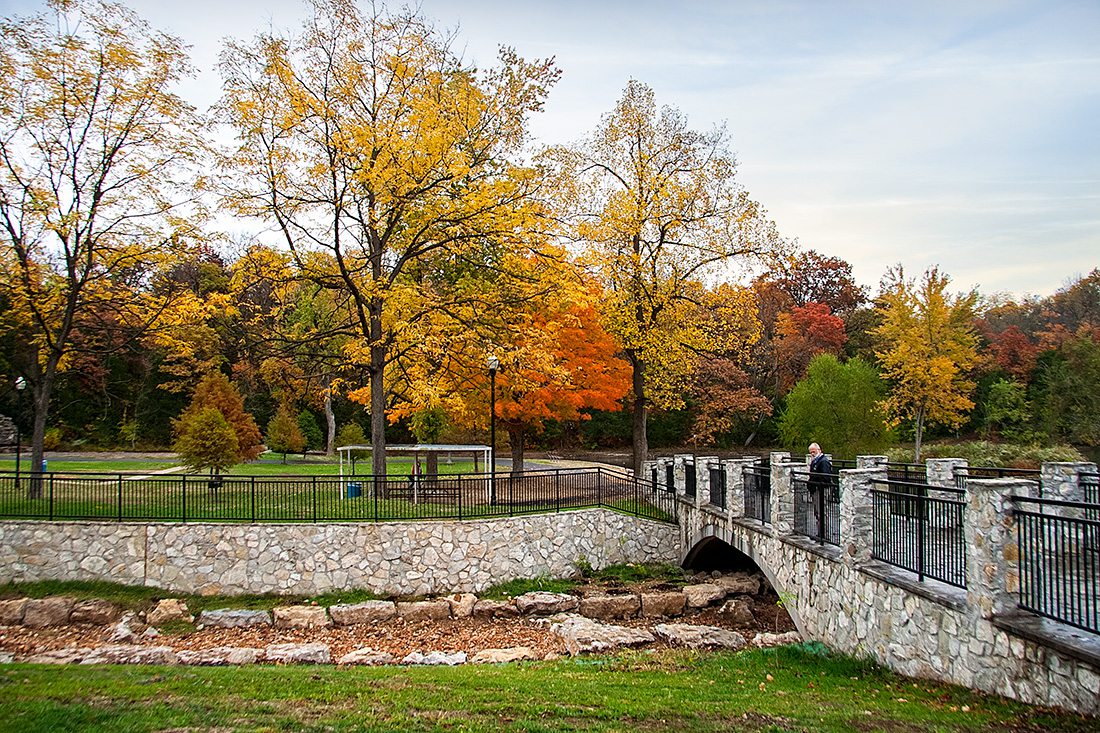 Sequiota Park in Springfield MO during fall