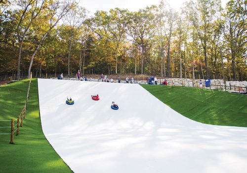 Sledding hill in Branson, MO.