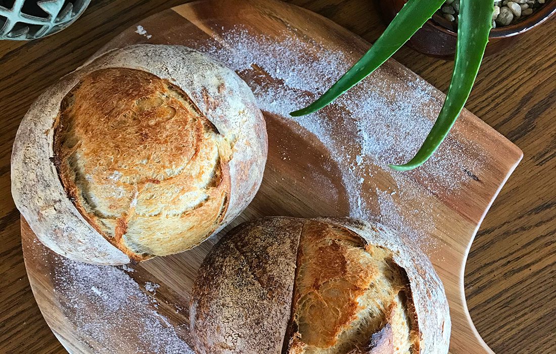 Homemade sourdough bread