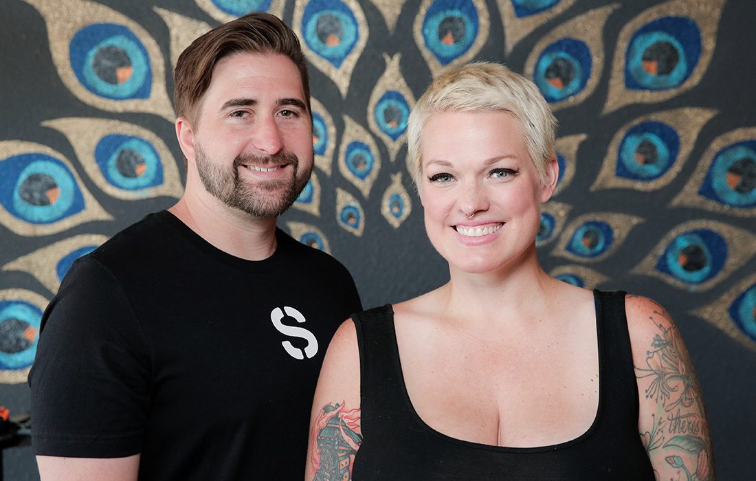 Dylan Collins and Kristen Douglas, owners of SPLIT Social Kitchen