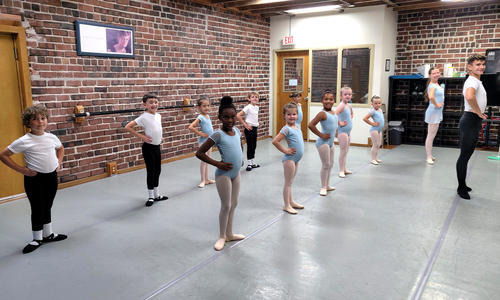 Kids learning to dance with Springfield Ballet teachers in Springfield, MO.