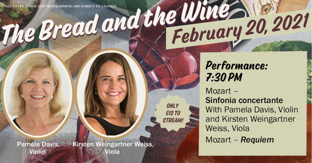 Springfield Symphony’s The Bread and the Wine Livestream Concert