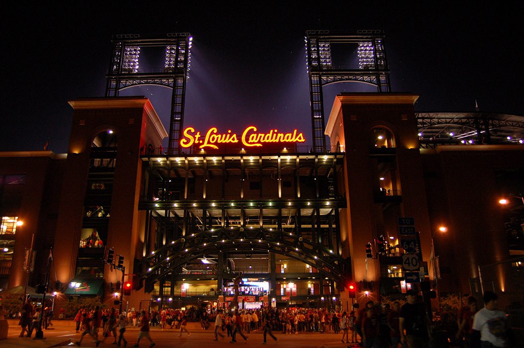 St. Louis Cardinals stadium stock photo