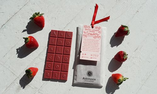 Askinosie Chocolate strawberry bar