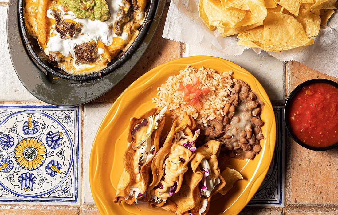 Fried fish tacos and carne asada fries from Maria’s Mexican Restaurant in Springfield MO