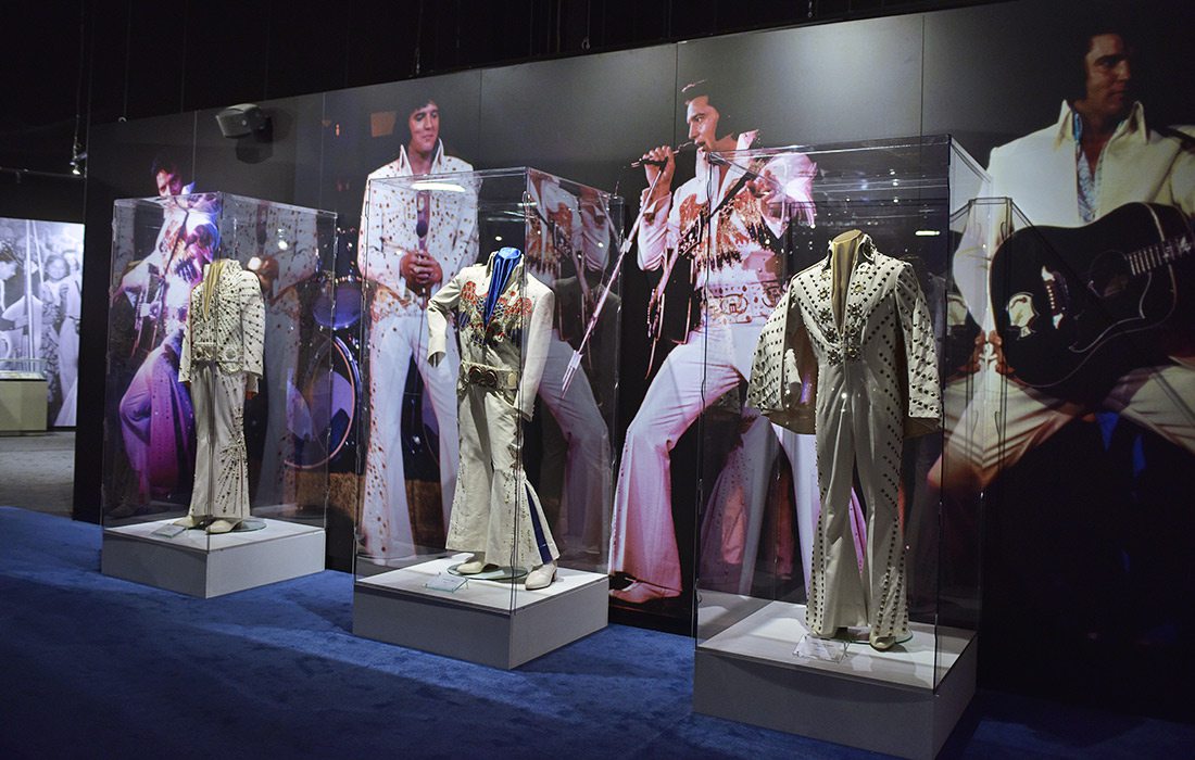 Elvis memorabilia at Graceland in Memphis, Tennessee