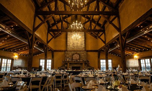 Rustic interior of The Loft at Keith Farms in Ash Grove, MO