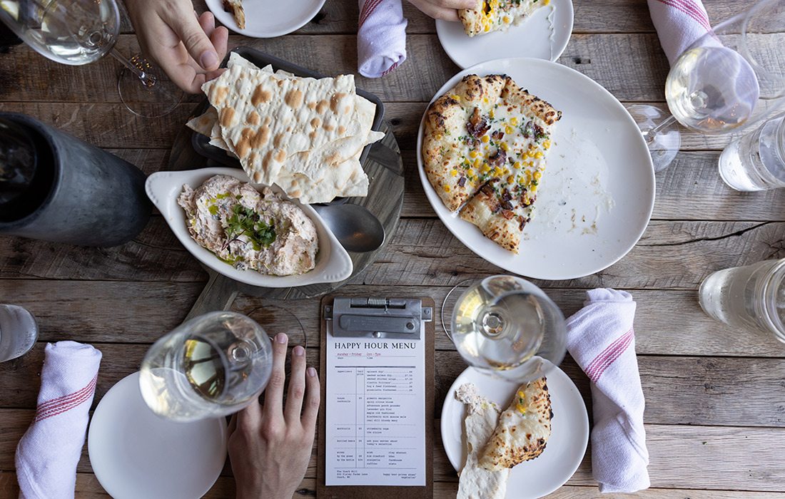 Spread at the Ozark Mill restaurant