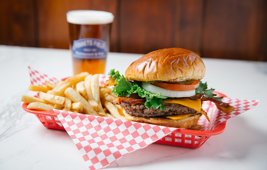 Da Duke burger at Ebbets Field in Springfield MO
