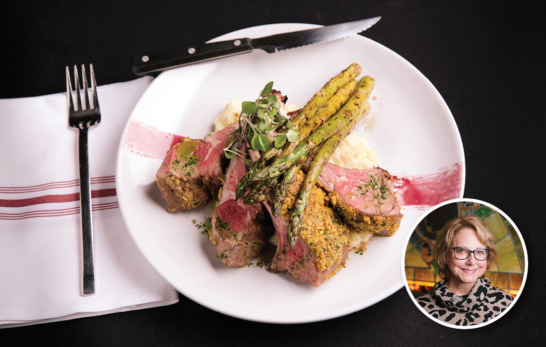 Pistachio Encrusted Rack of Lamb from The Finley