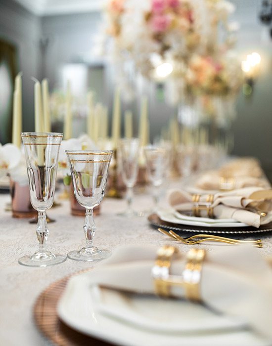 Wedding place settings