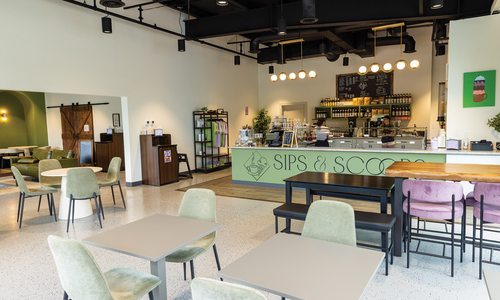 Part Ice Cream Parlor, Part Coffee Shop: Sips & Scoops