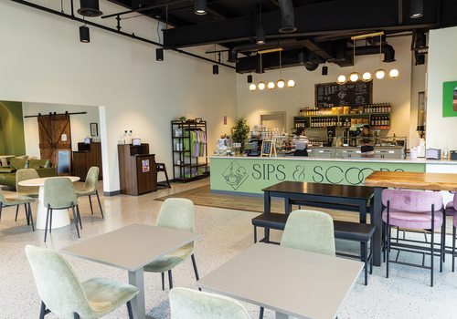 Part Ice Cream Parlor, Part Coffee Shop: Sips & Scoops