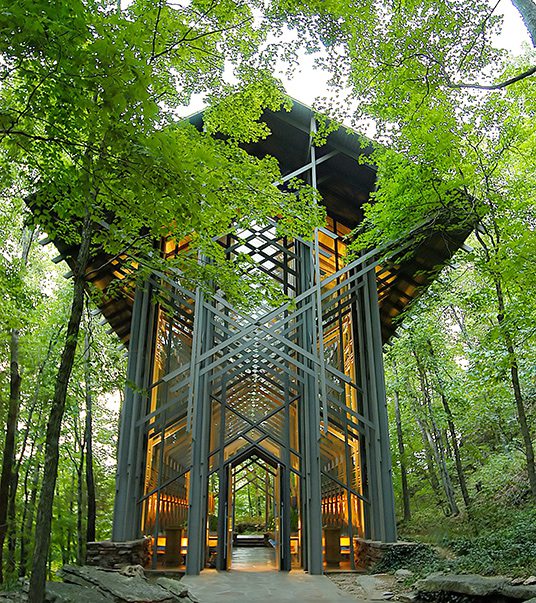 Thorncrown Chapel in Eureka Springs, AR.