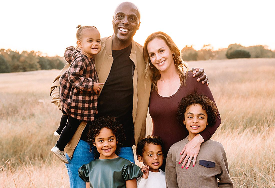 Anthony Tolliver with family