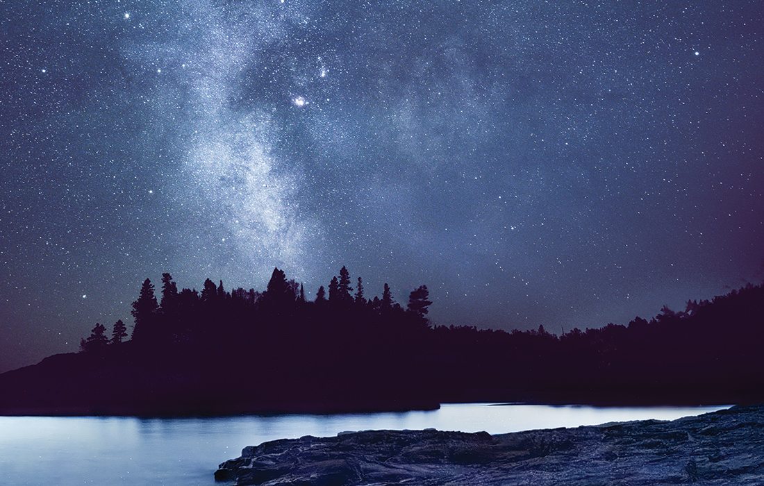 Night sky over Split Rock State Park, Minnesota