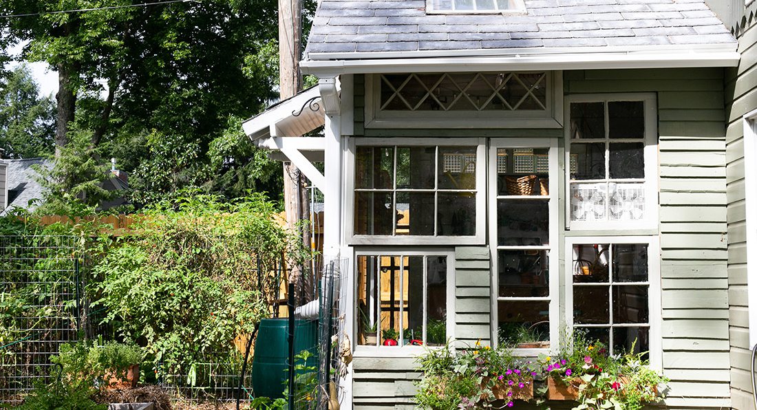A Tour of Joel and Joyce Hood's Upcycled Greenhouse