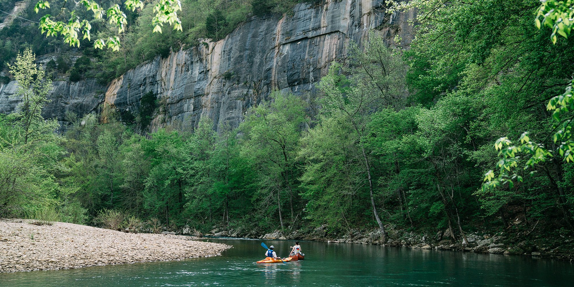 Floating on the upper Buffalo River