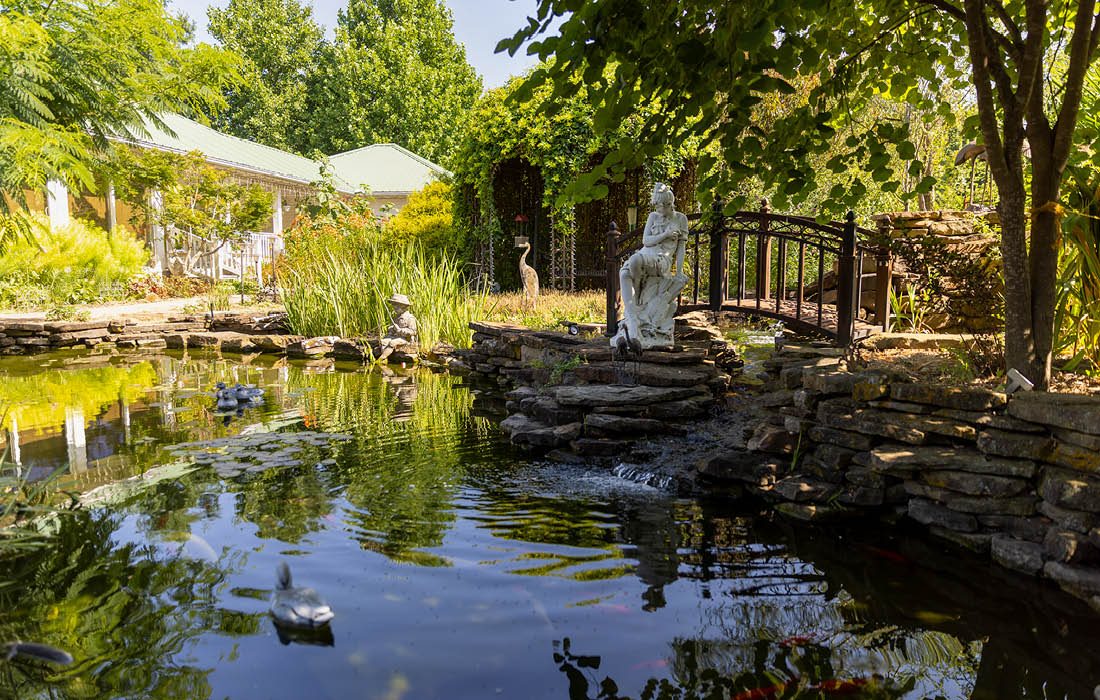 Victorian-themed garden in southwest Missouri