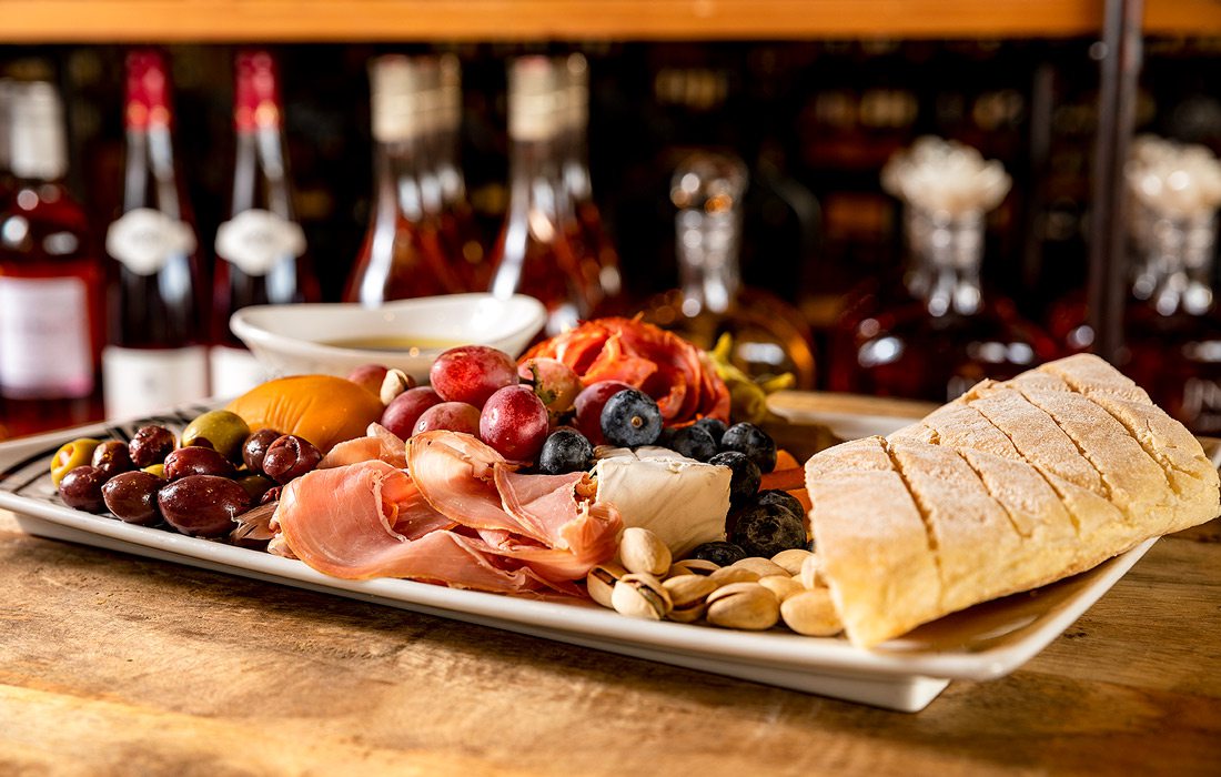 Charcuterie board at Vineyard Market