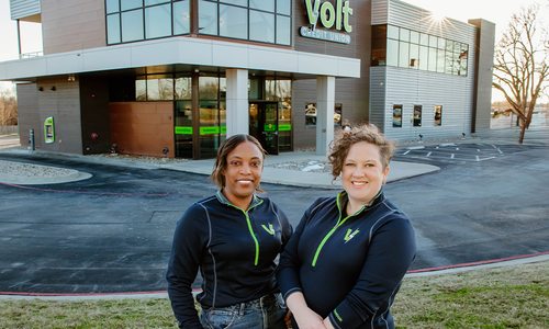 Kerri Southard and Courtney Keleher of Volt Credit Union