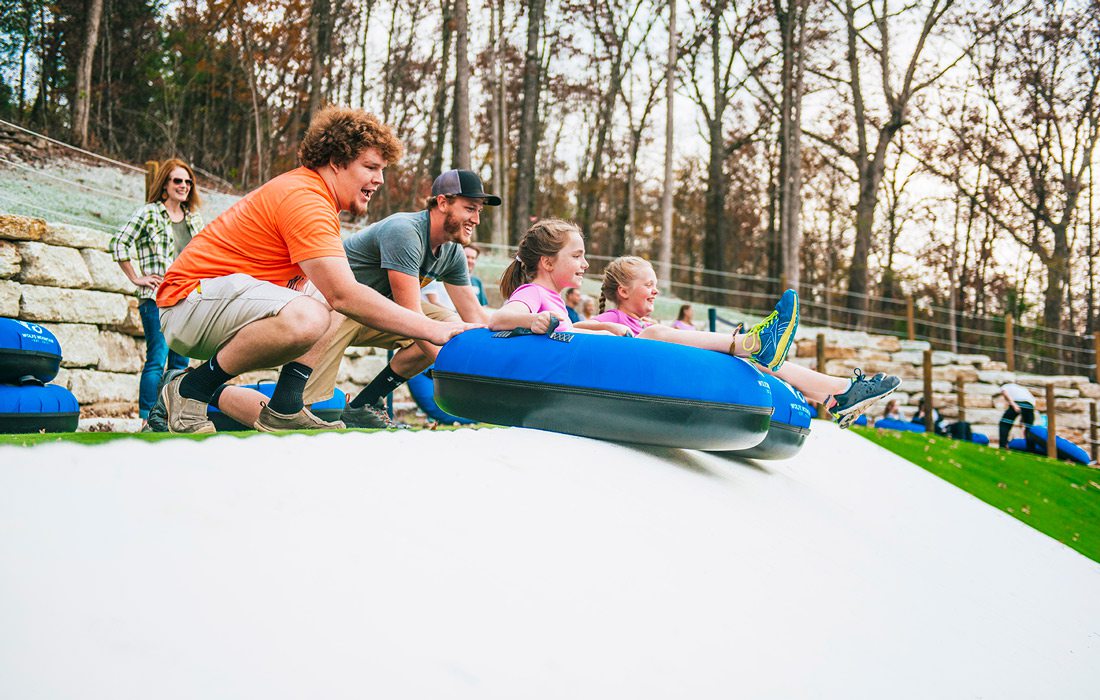 Tubing on Wolfe Mountain