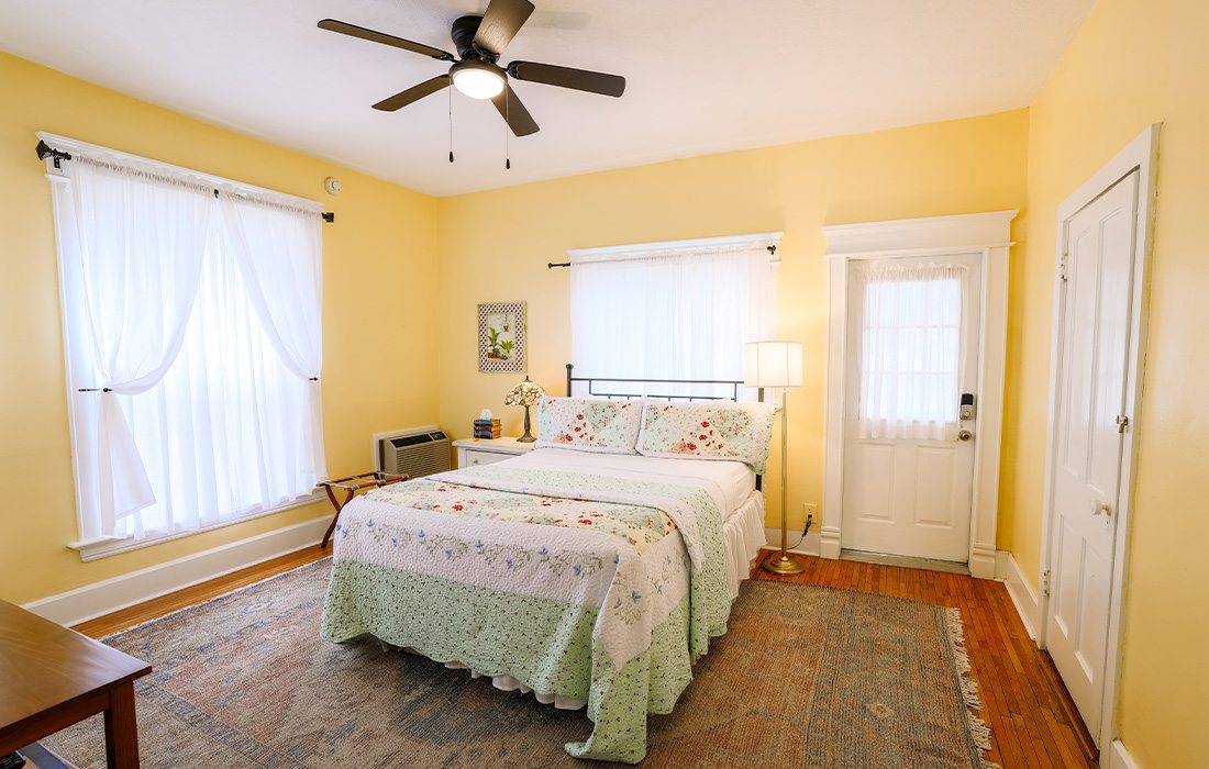 Bedroom at The Walnut Street Inn.