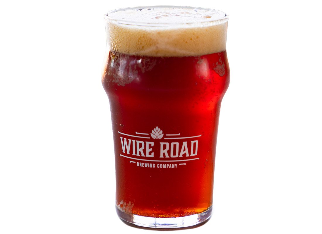 Glass from Wire Road Brewing Co.