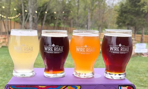 Wire Road Brewing Company glasses