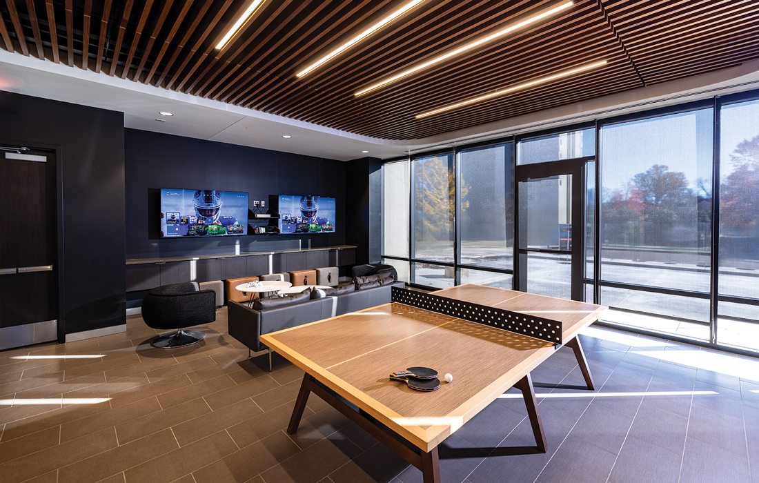 Ping pong table inside Forvis Mazars